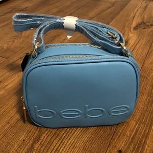 NWT BEBE CROSSBODY IN BLUE ORIGINAL PRICE $